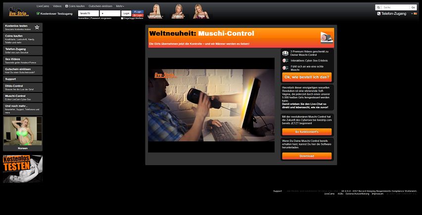 Muschi-Control Livestrip.com